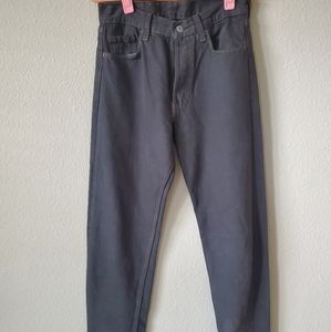 Levis Black Jeans with Gold Stitching